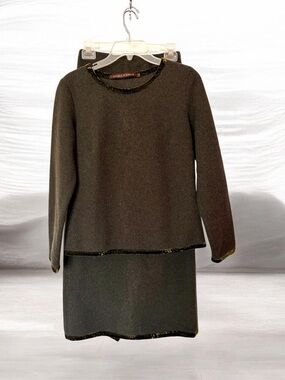 Double D Ranch Fleece Top and Maxi Skirt Sage Green Cowgirl Winter Fun